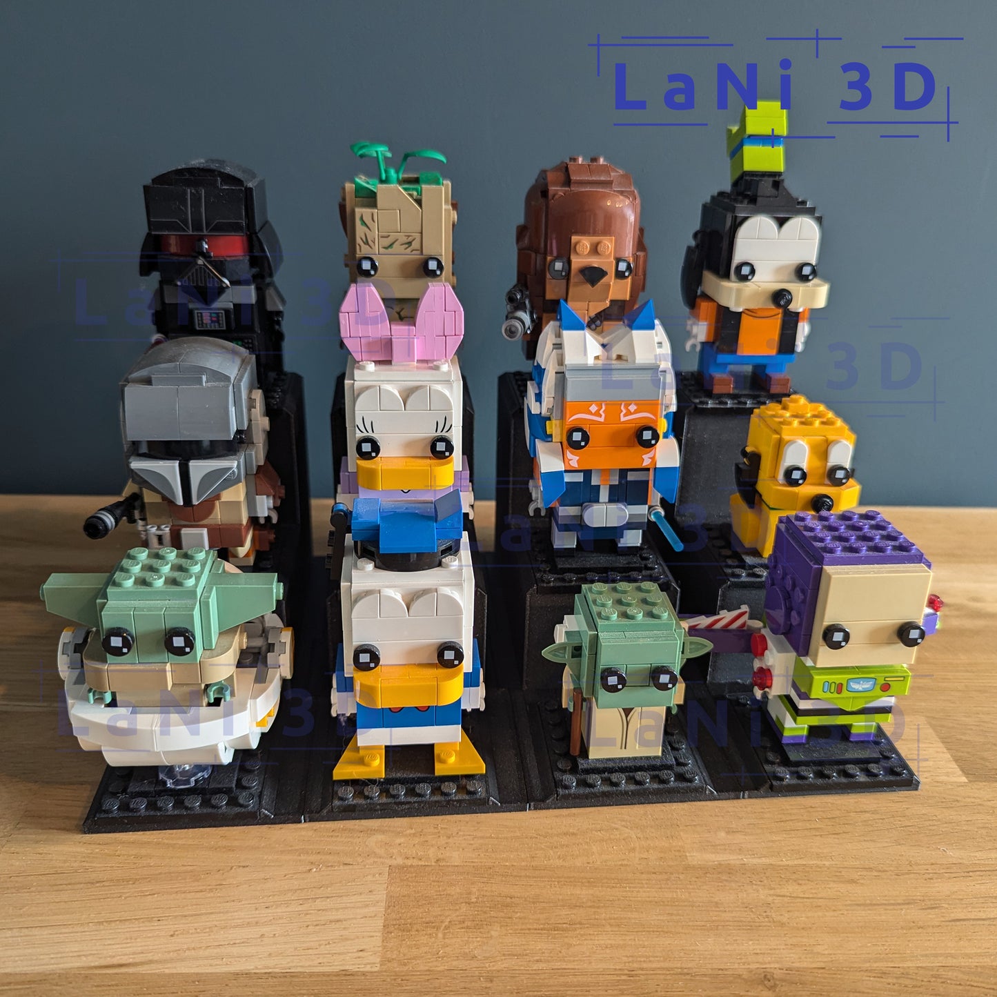 Lego Brickheadz standaard / tribune set van 4