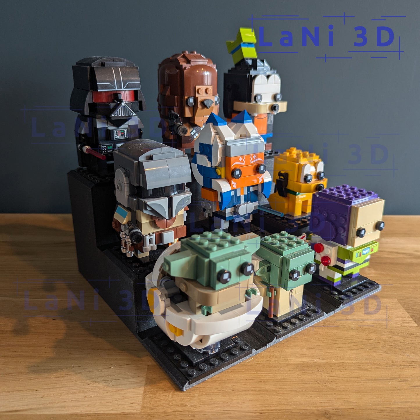 Lego Brickheadz standaard / tribune set van 3