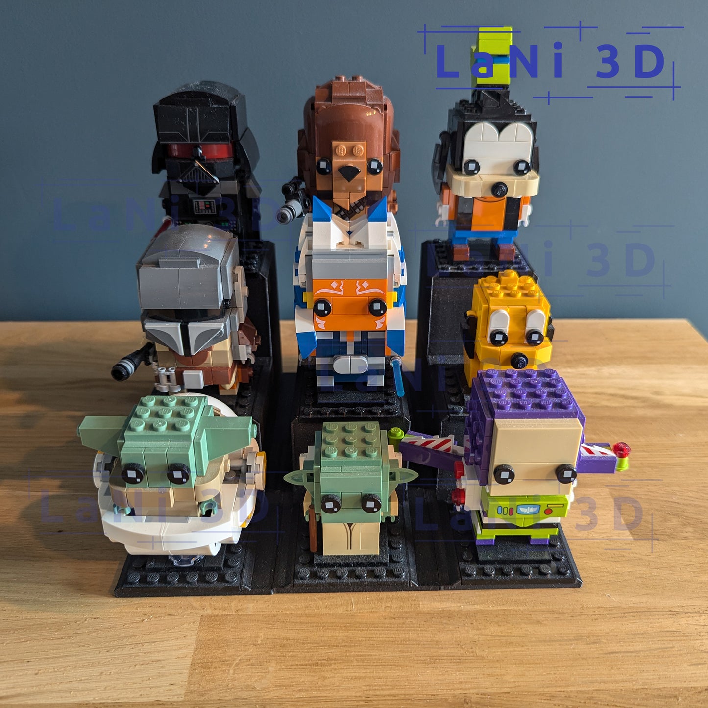 Lego Brickheadz standaard / tribune set van 3