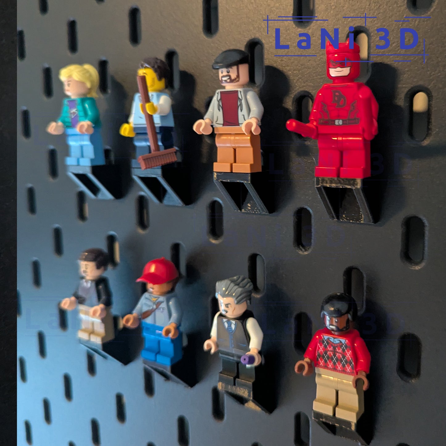 Presenteer uw LEGO® minifiguren met de IKEA SKÅDIS houder – set van 4