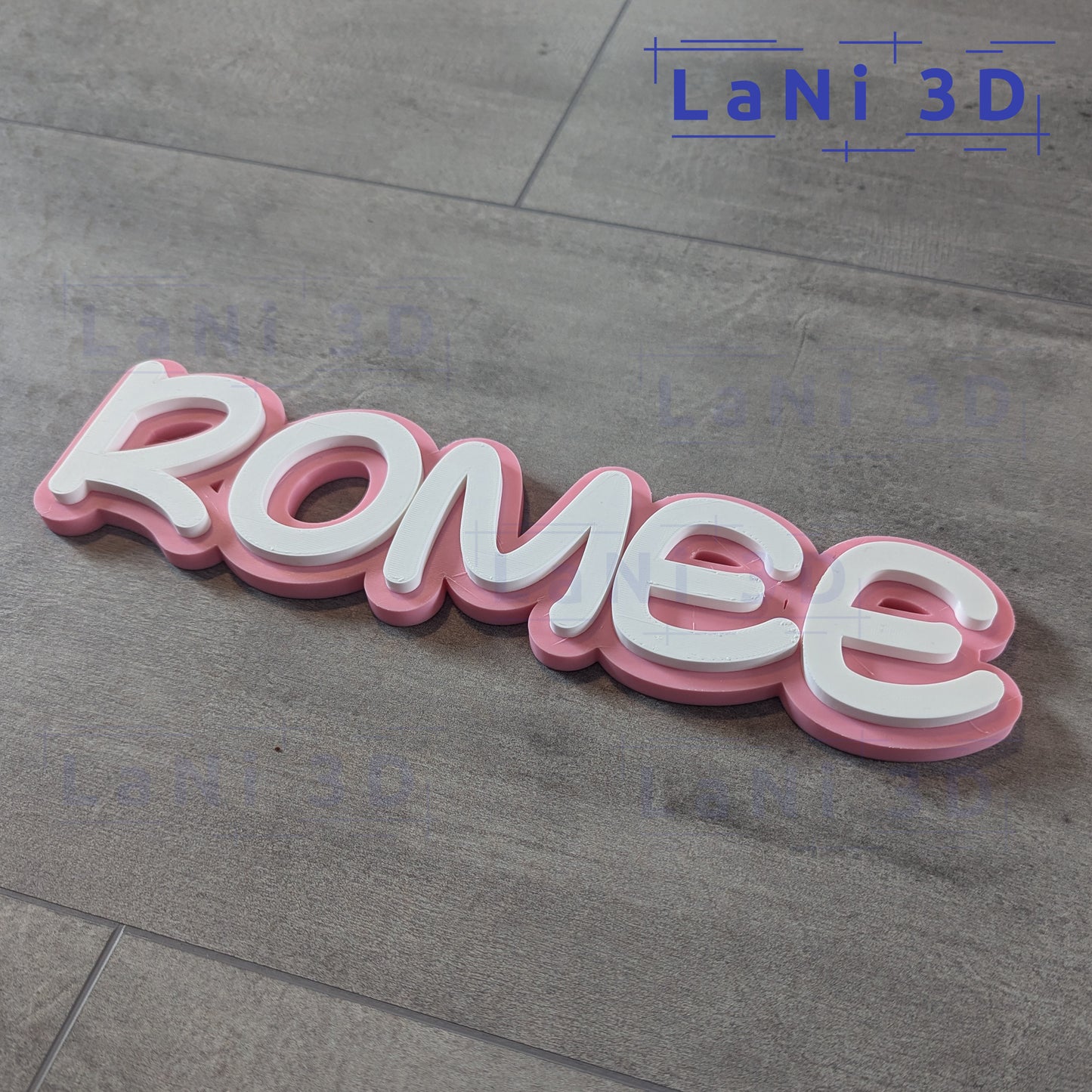Gepersonaliseerd 3D-geprint naambord