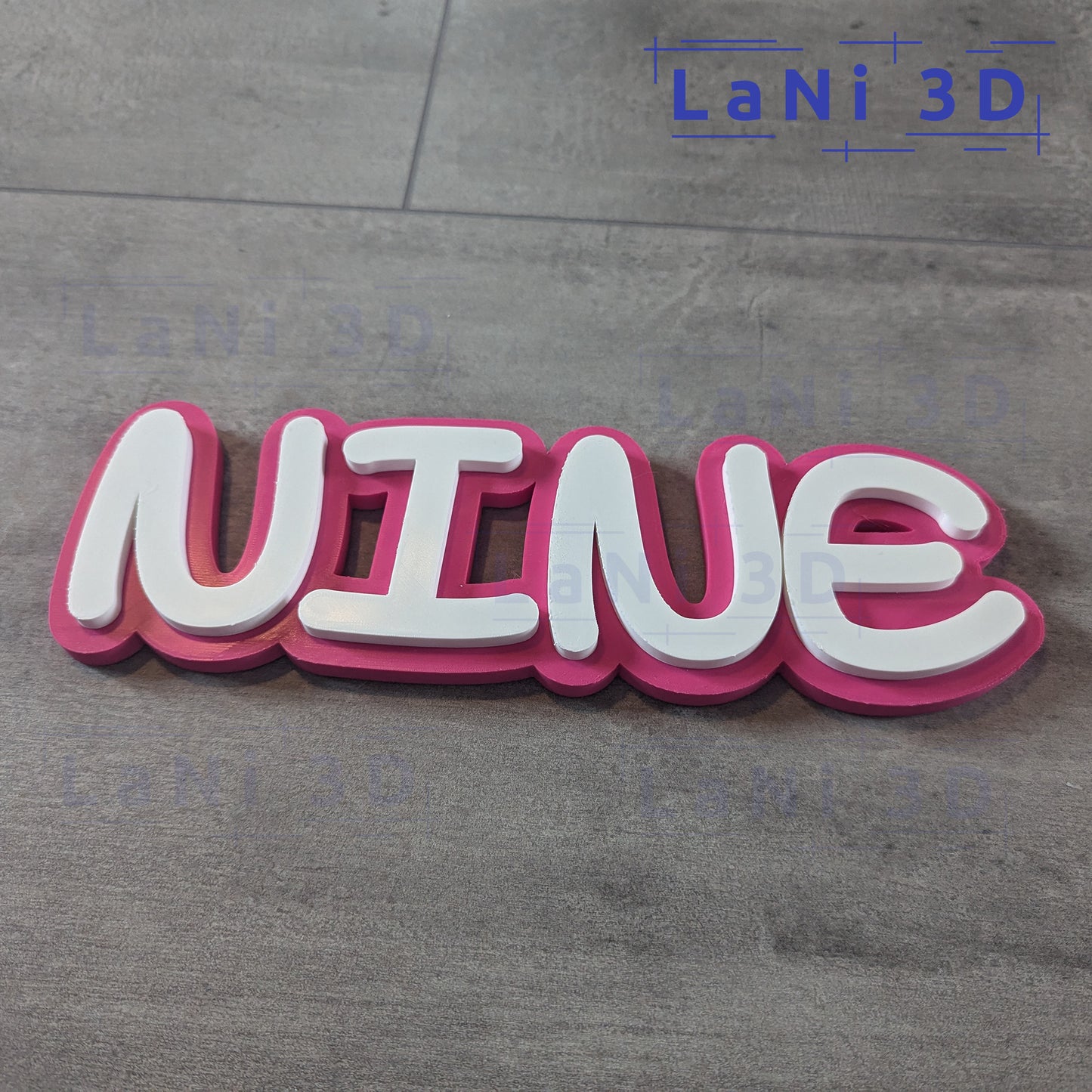 Gepersonaliseerd 3D-geprint naambord