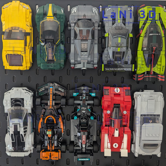 Lego Speed Champions IKEA skadis houder (set van 4)